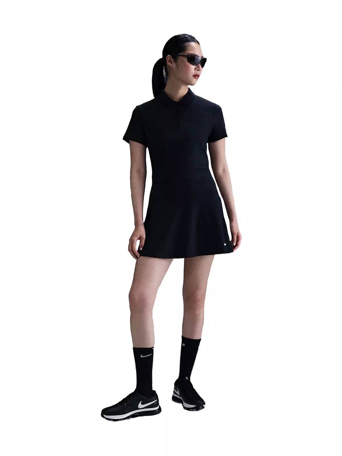 Women's Victory Dri-FIT Short-Sleeve Golf Polo - Black - 4