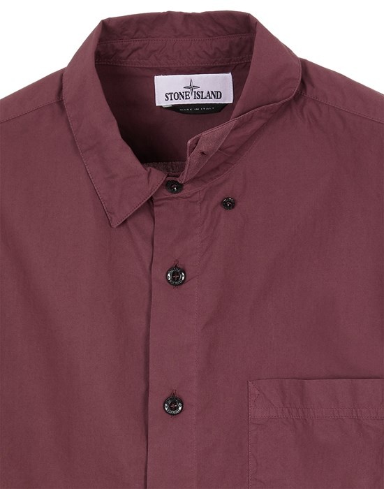 12510 GARMENT-DYED LIGHT COTTON TELA 'PARACADUTE' DARK BURGUNDY - 4