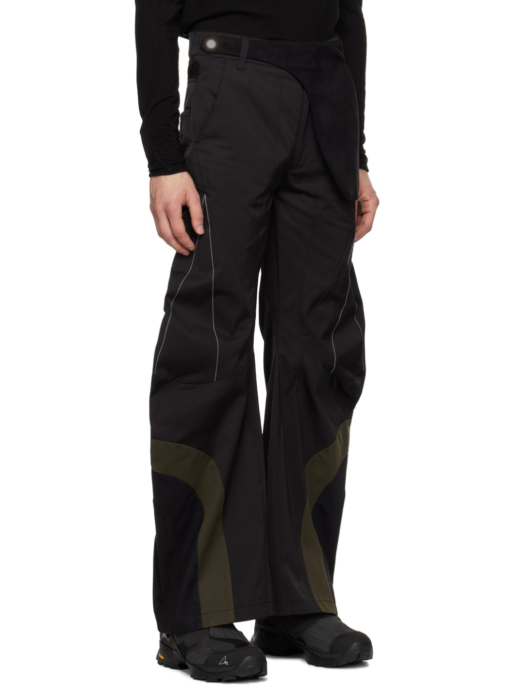 Black Articulated Waistbag V1 Trousers - 2