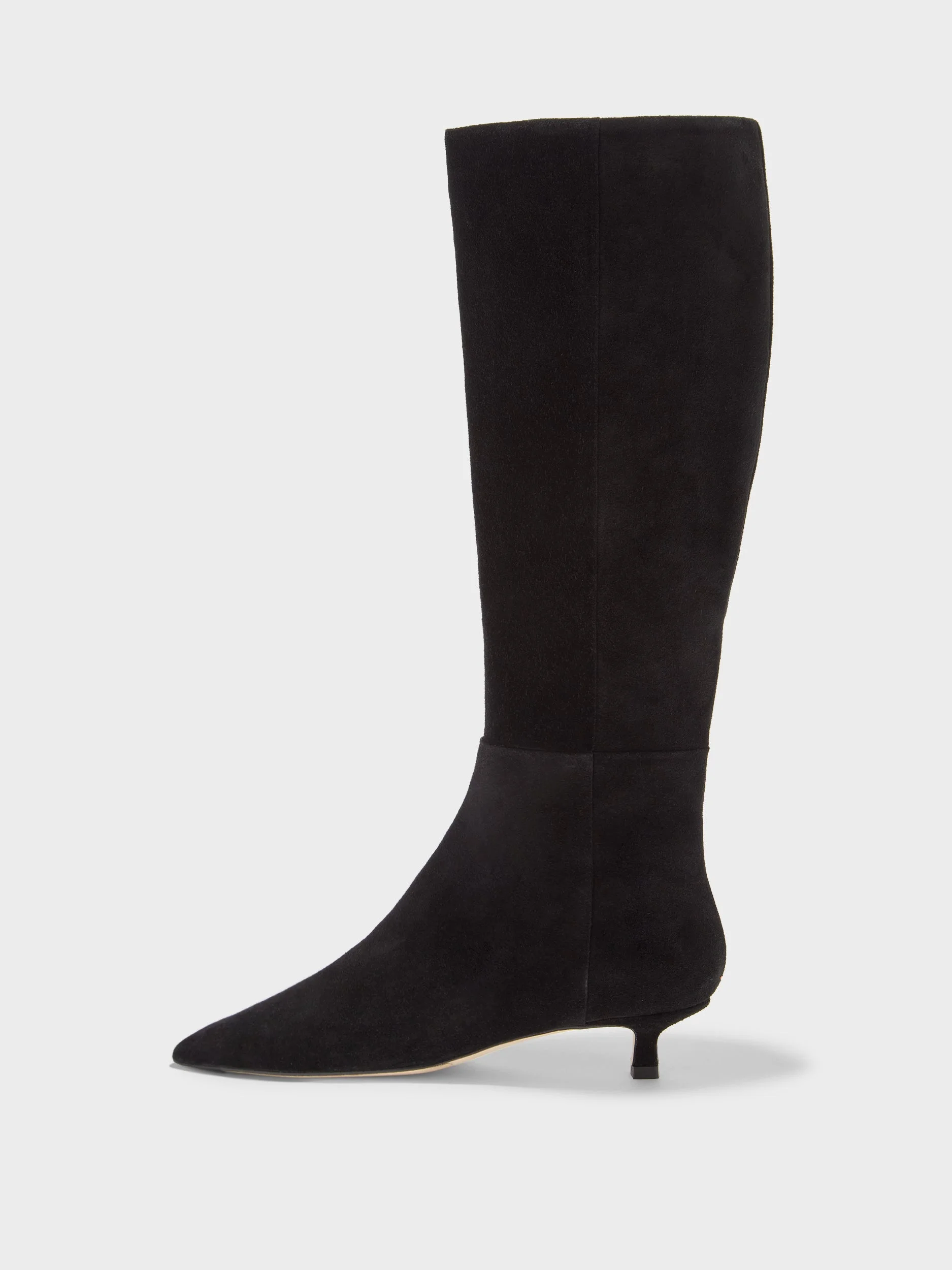 Sabrina Suede Knee-High Boots - 1