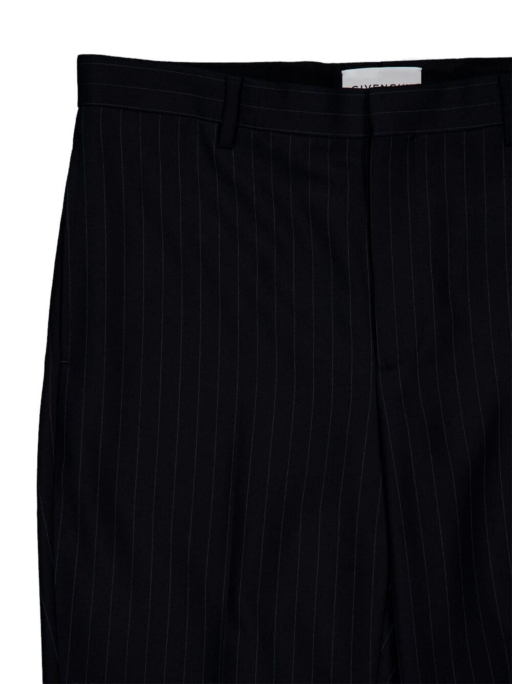 pinstripe wool trousers - 3