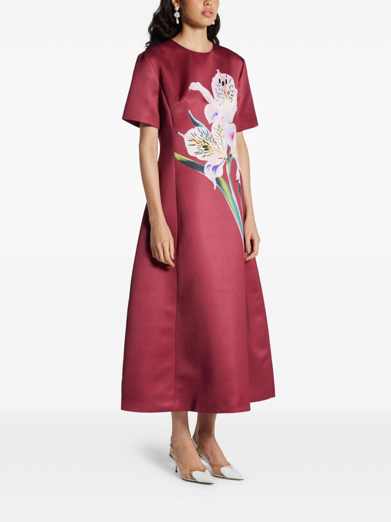 Caroline floral-print short-sleeve dress 3