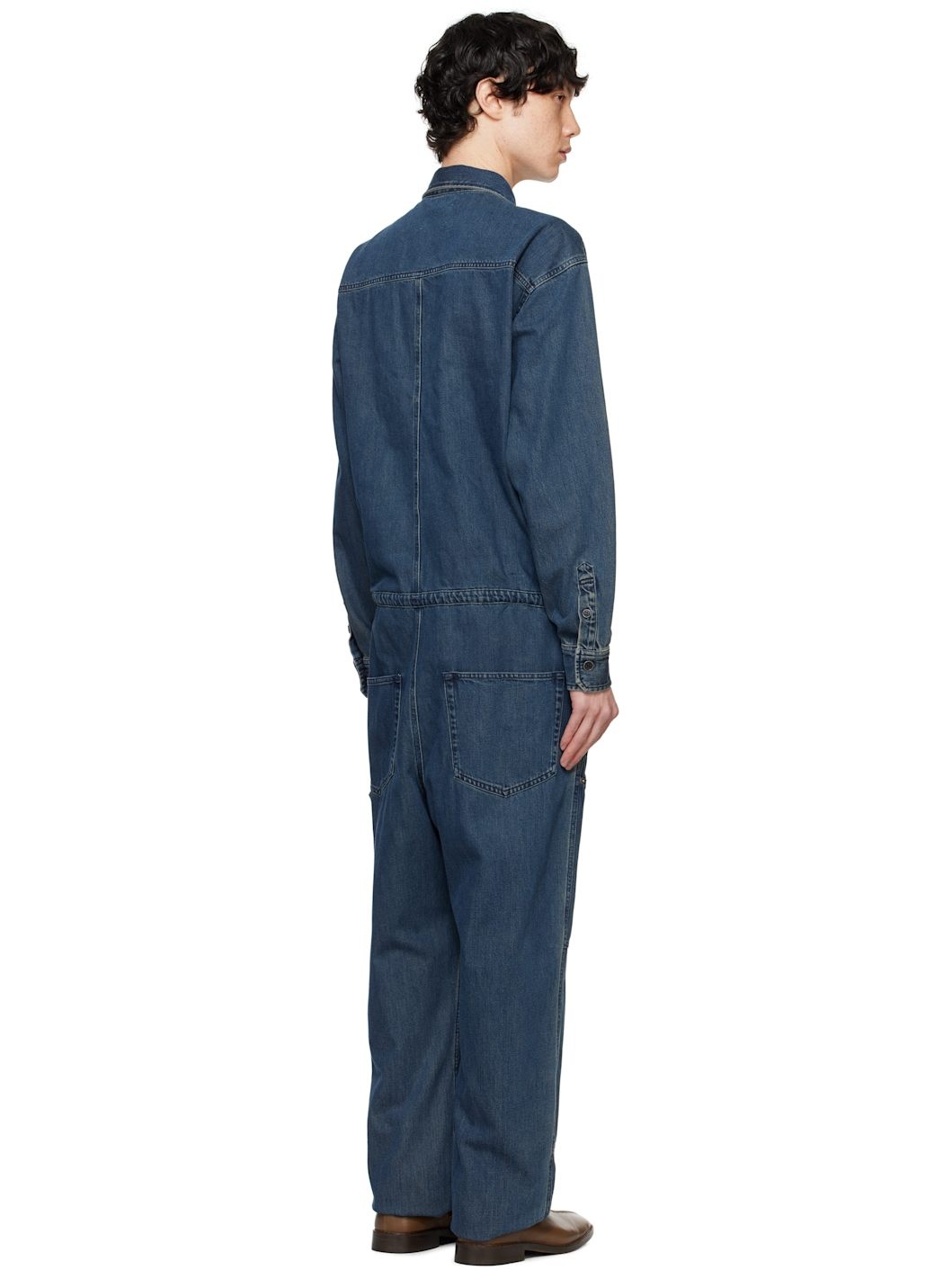 Blue Otilie Denim Jumpsuit - 3