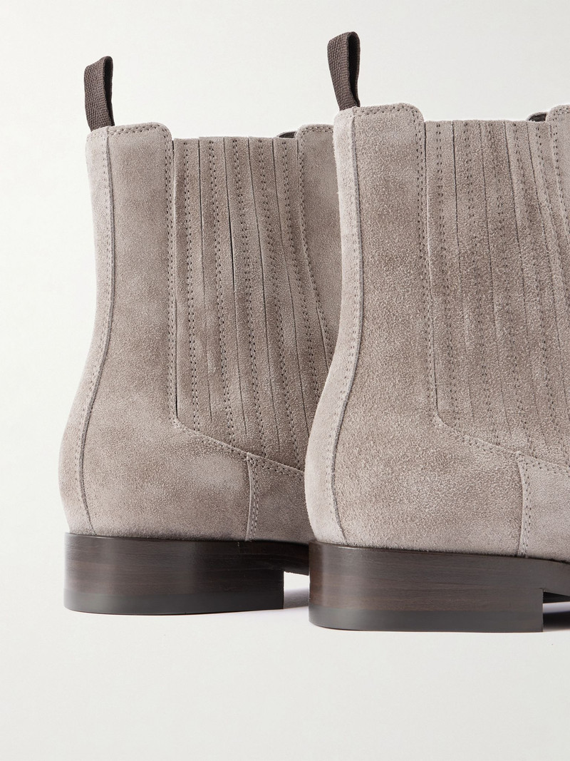 Beatles Suede Chelsea Boots Taupe 5