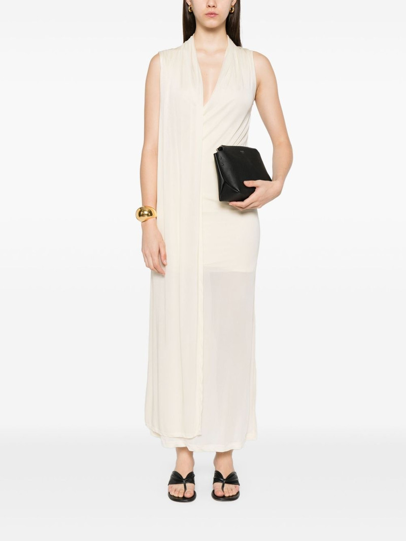 Totême overlapped scarf dress outlook