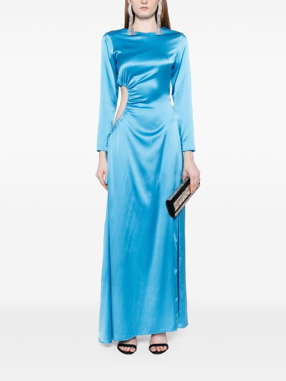 Striking silk maxi dress - 2