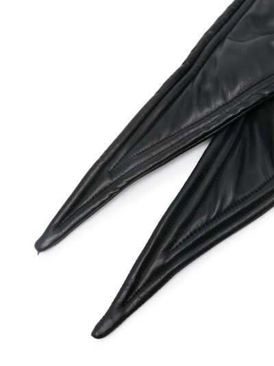Y/Project faux-leather tie hood outlook