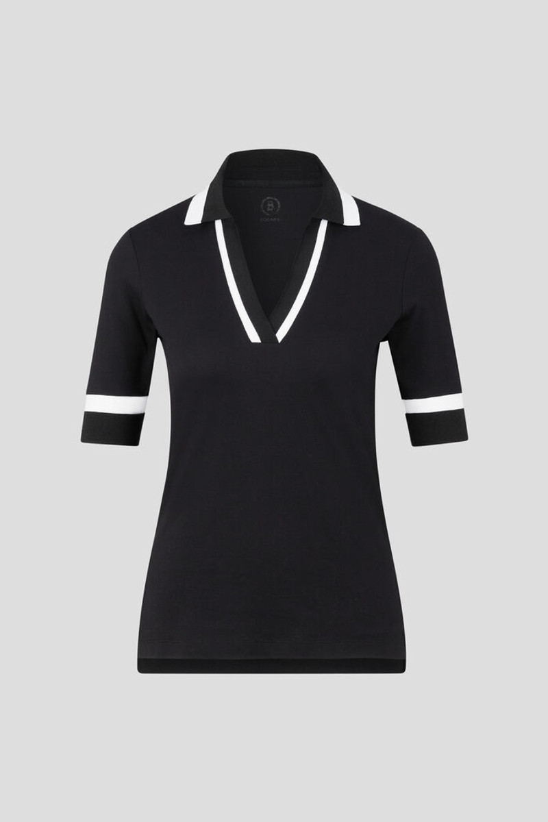 Elonie Functional polo shirt in Black 1