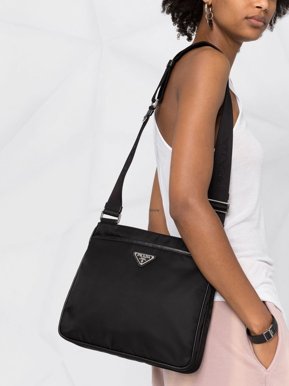 Re-Nylon messenger bag - 3