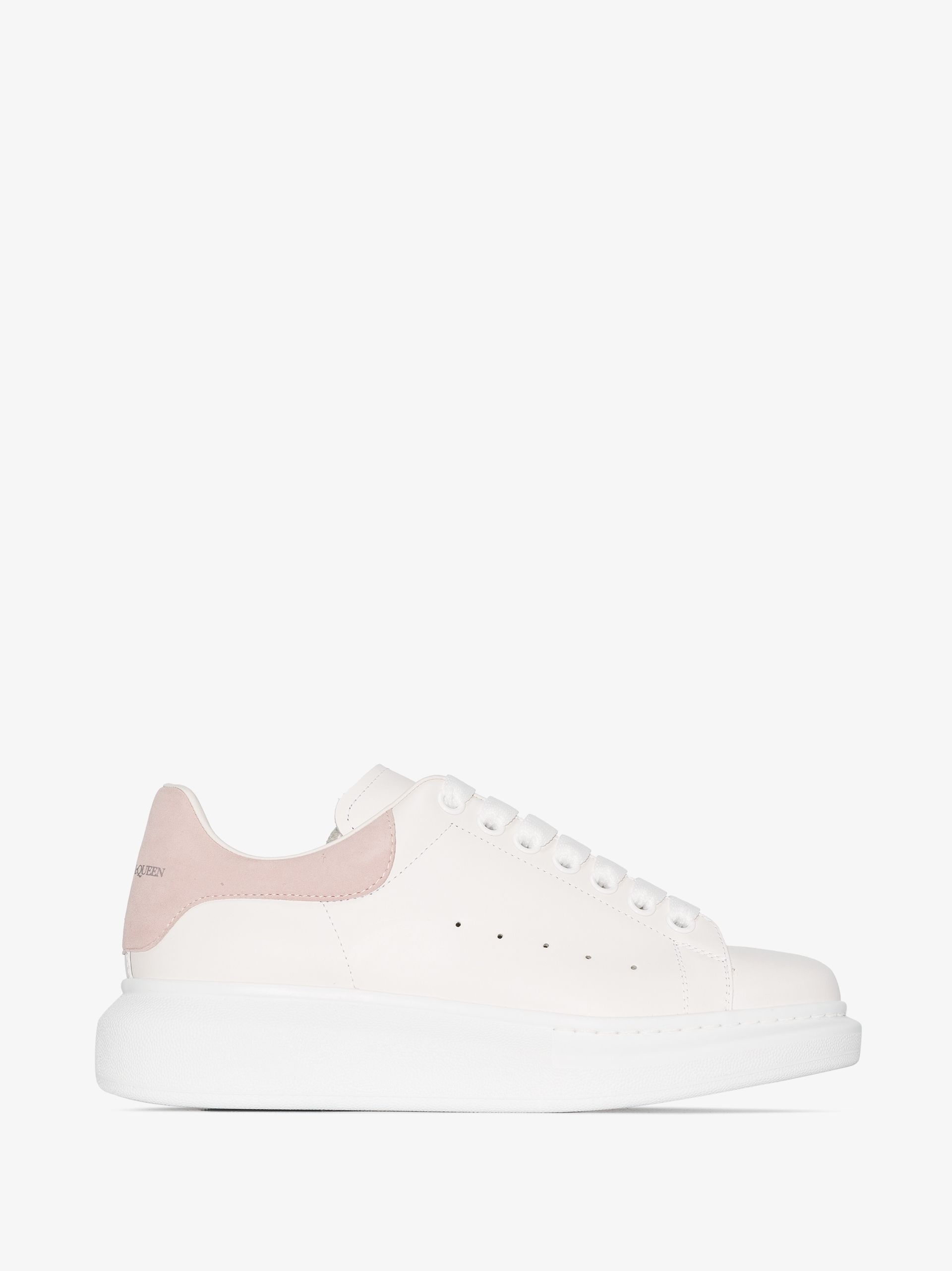 white and pink Oversized sneakers - 1
