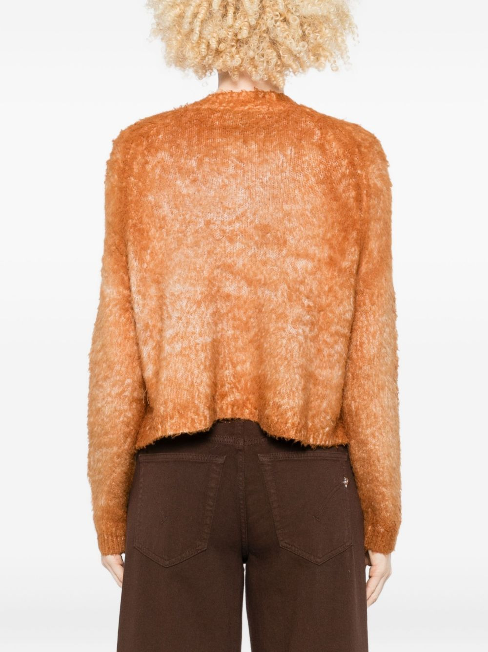 cotton button cardigan - 4