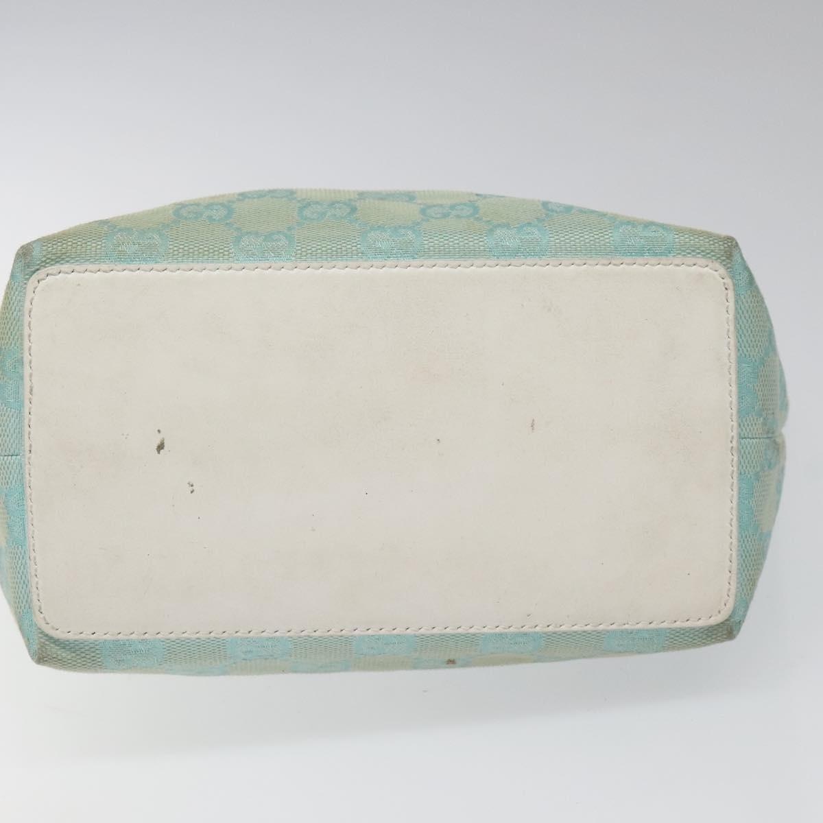 GUCCI GG Canvas Tote Bag Light Blue Gold 002 002 - 5