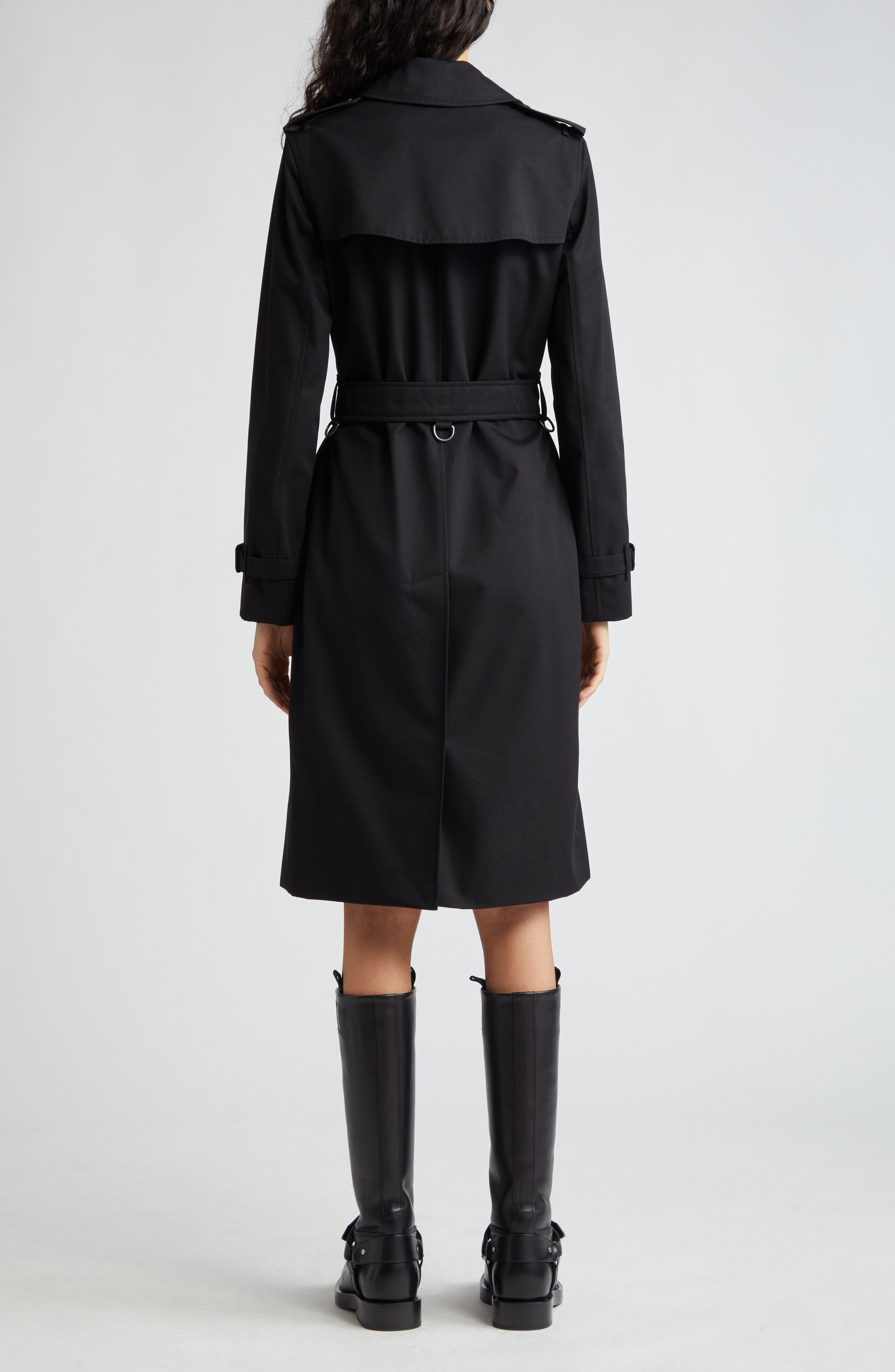 burberry Kensington Heritage Mid Length Trench Coat in Black at Nordstrom - 2