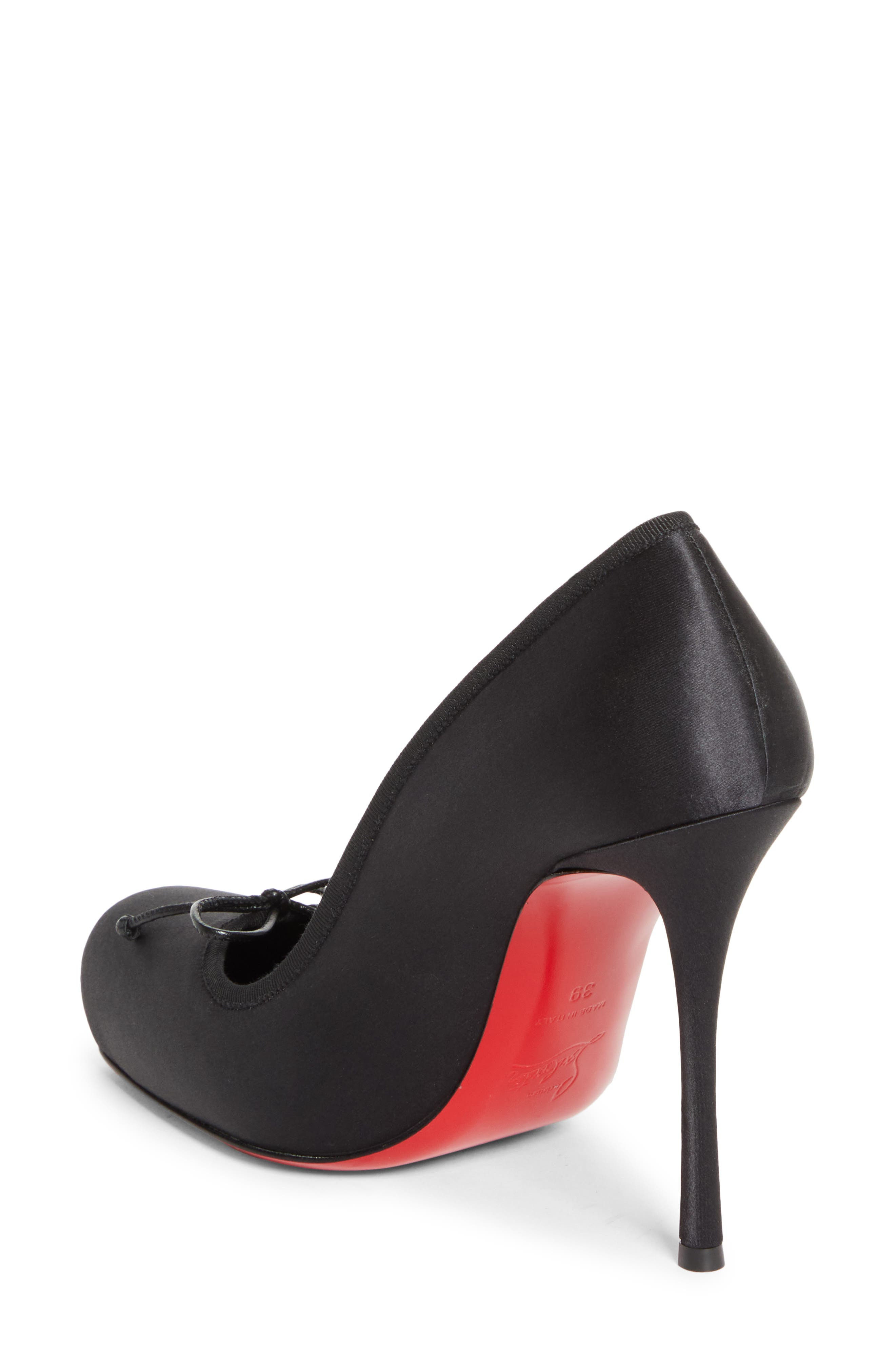 Christian Louboutin Cassia Square Toe Pump in Black at Nordstrom - 2
