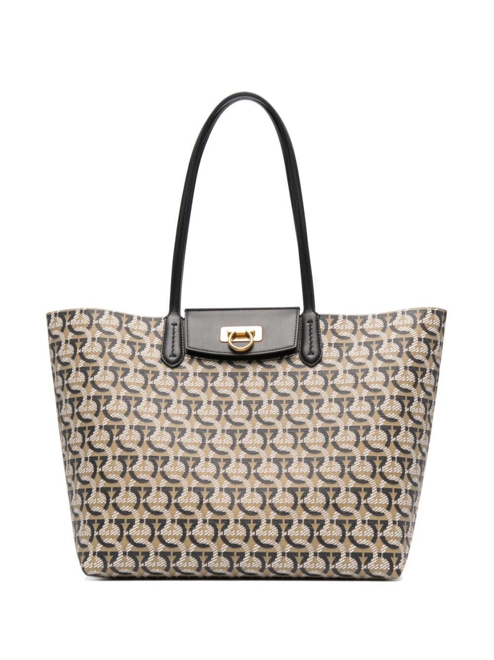 Gancini pattern tote bag - 1