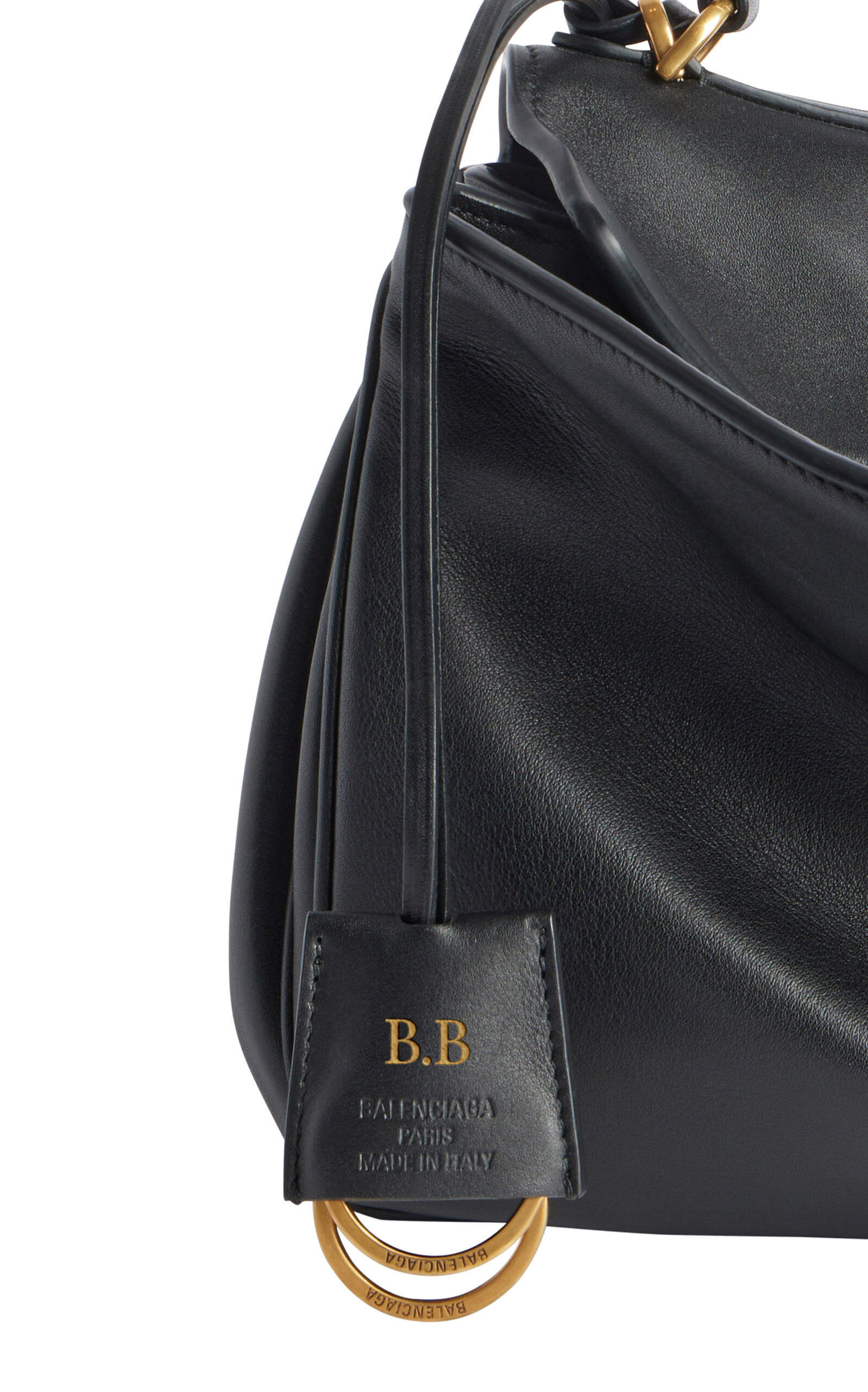 Small Rodeo Leather Top Handle Bag black - 4