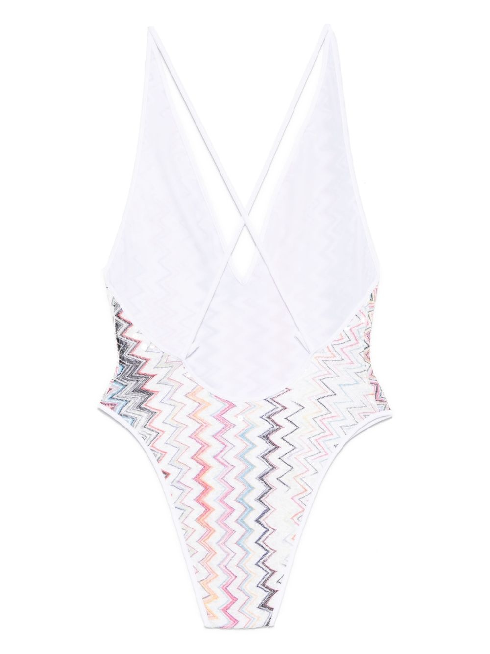 zigzag-pattern swimsuit - 2