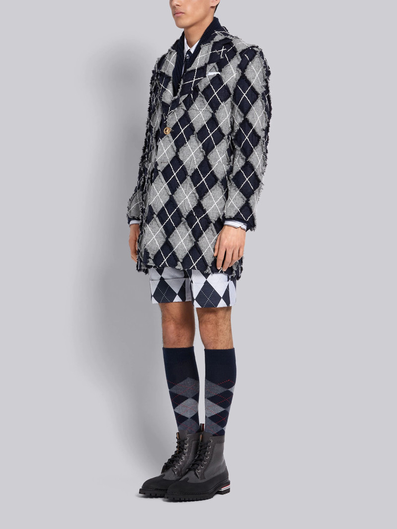 Medium Grey Pebbled Calfskin Vulcanized Longwing Boot 6