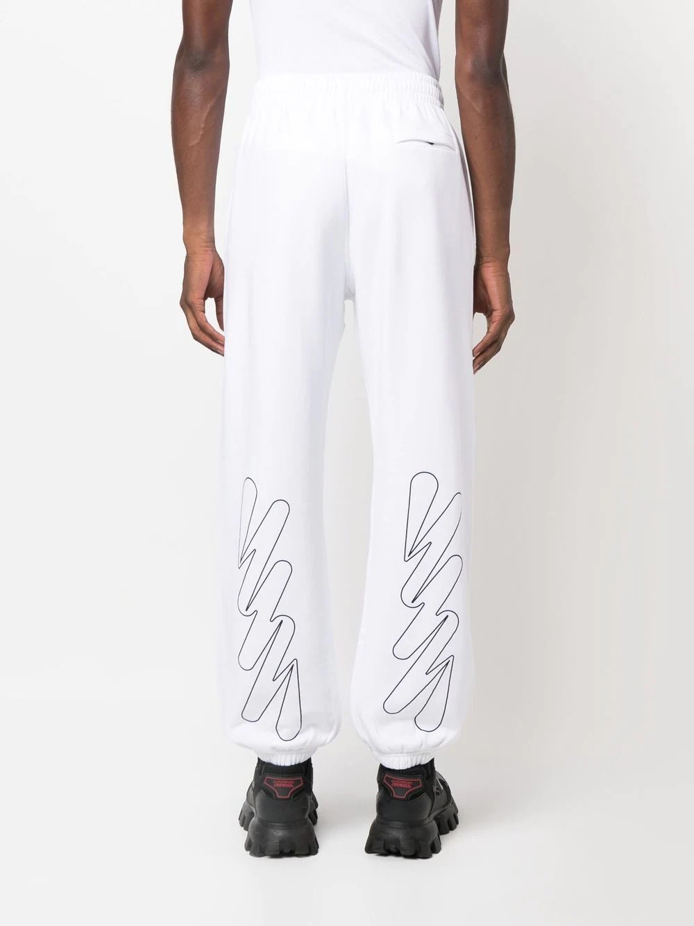 Diag-print track pants - 4