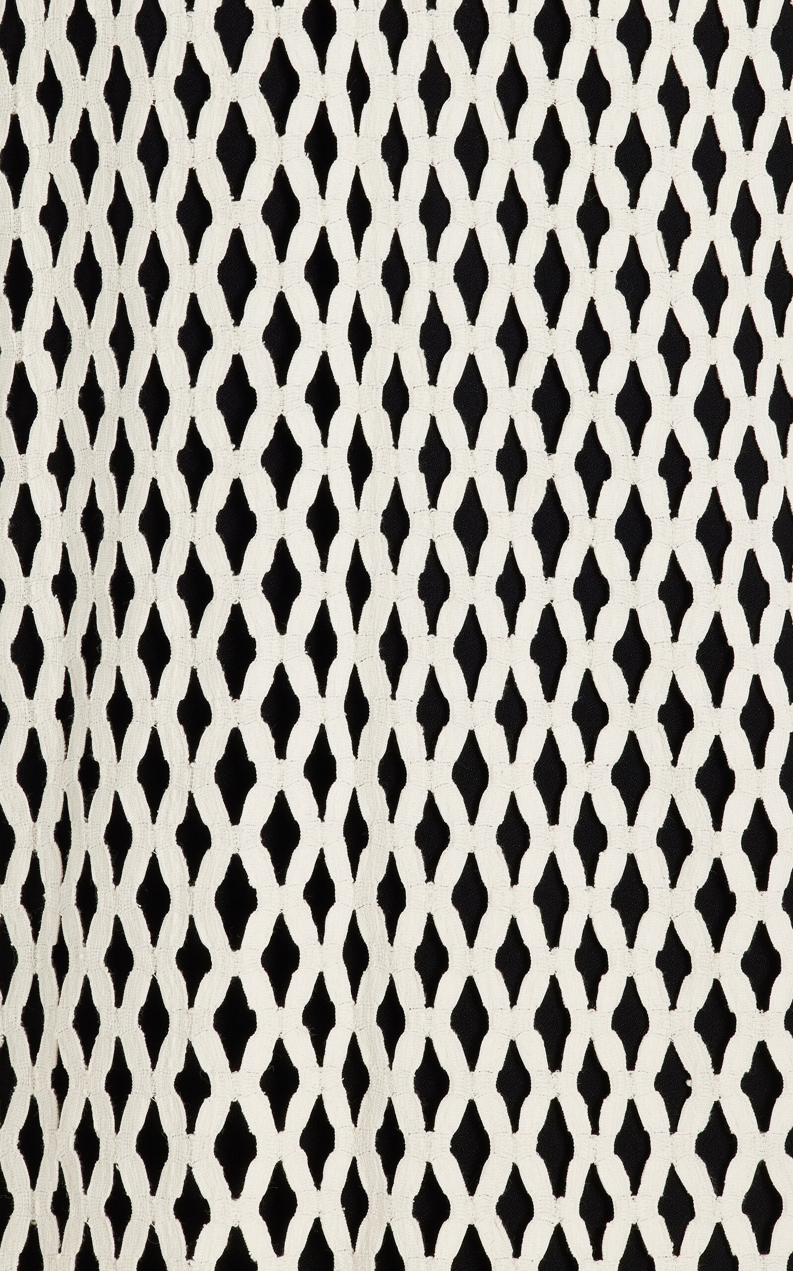 Organic Cotton Lace Mini Shift Dress black/white - 5