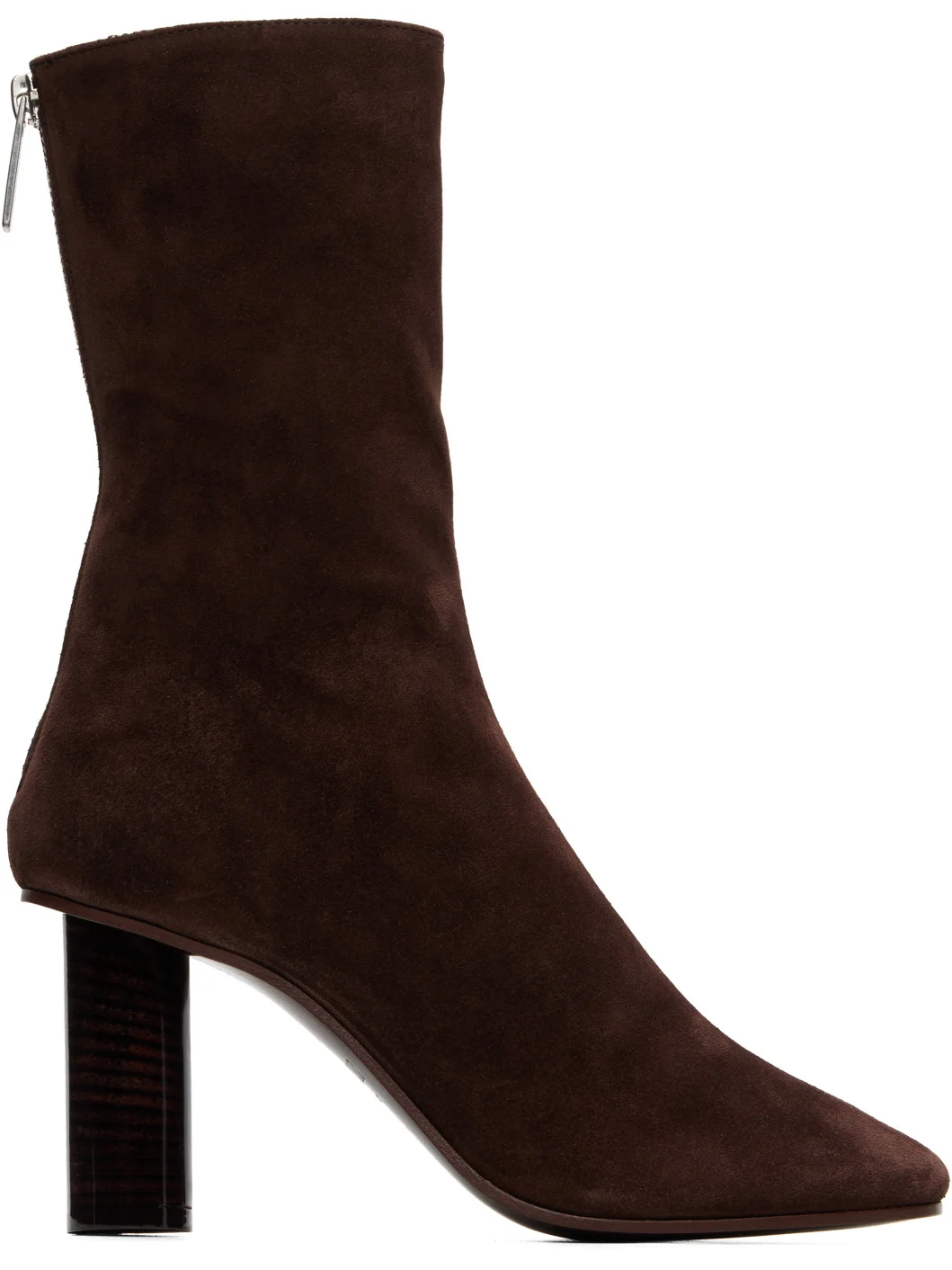 Brown Alice Suede 85 Ankle Boots - 1