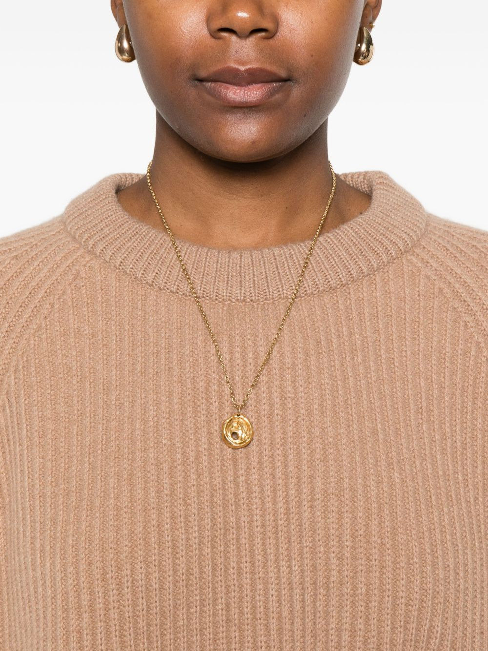 ribbed round-neck sweater - 5
