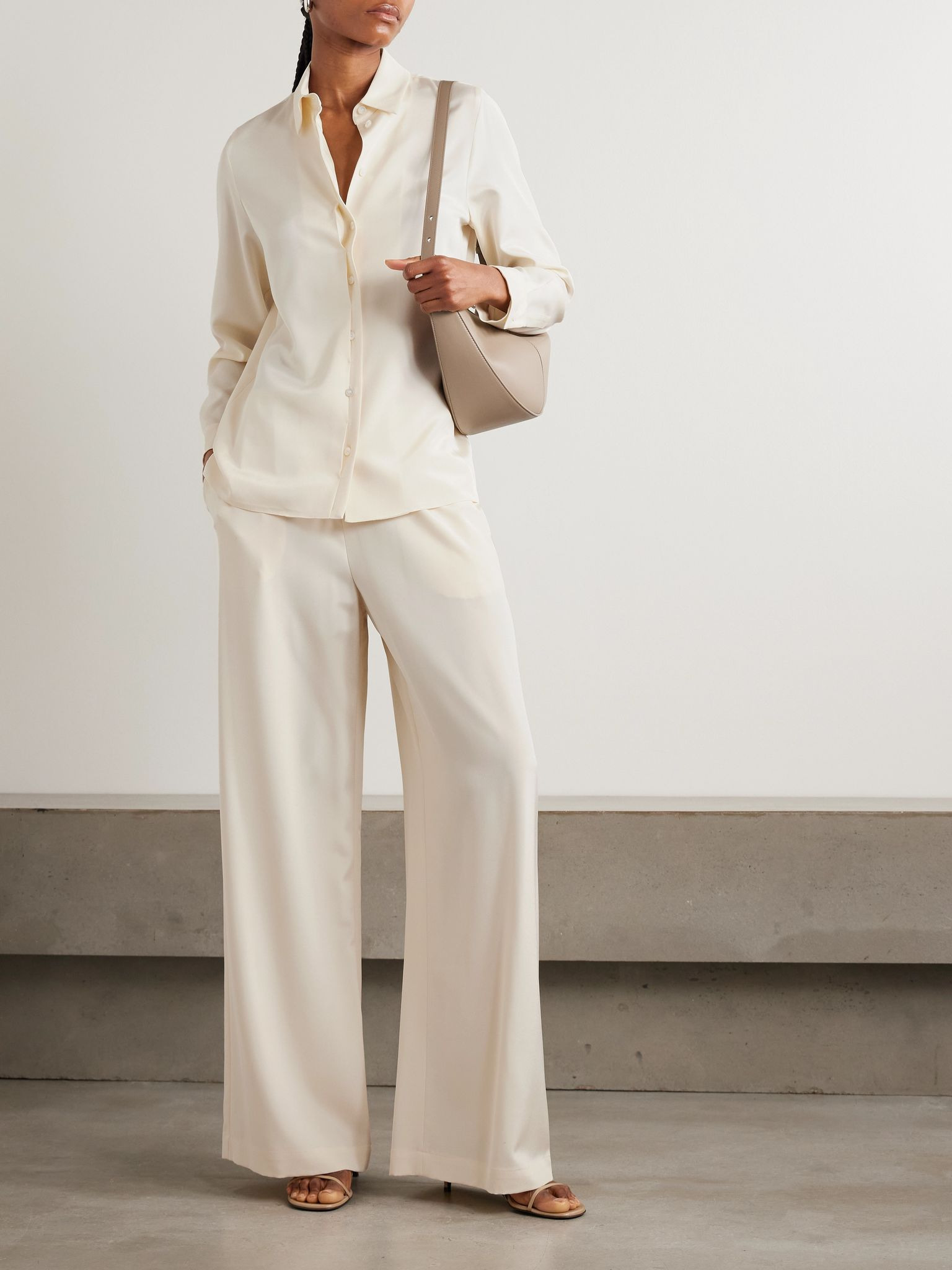 Avion silk-blend shirt Ivory - 2