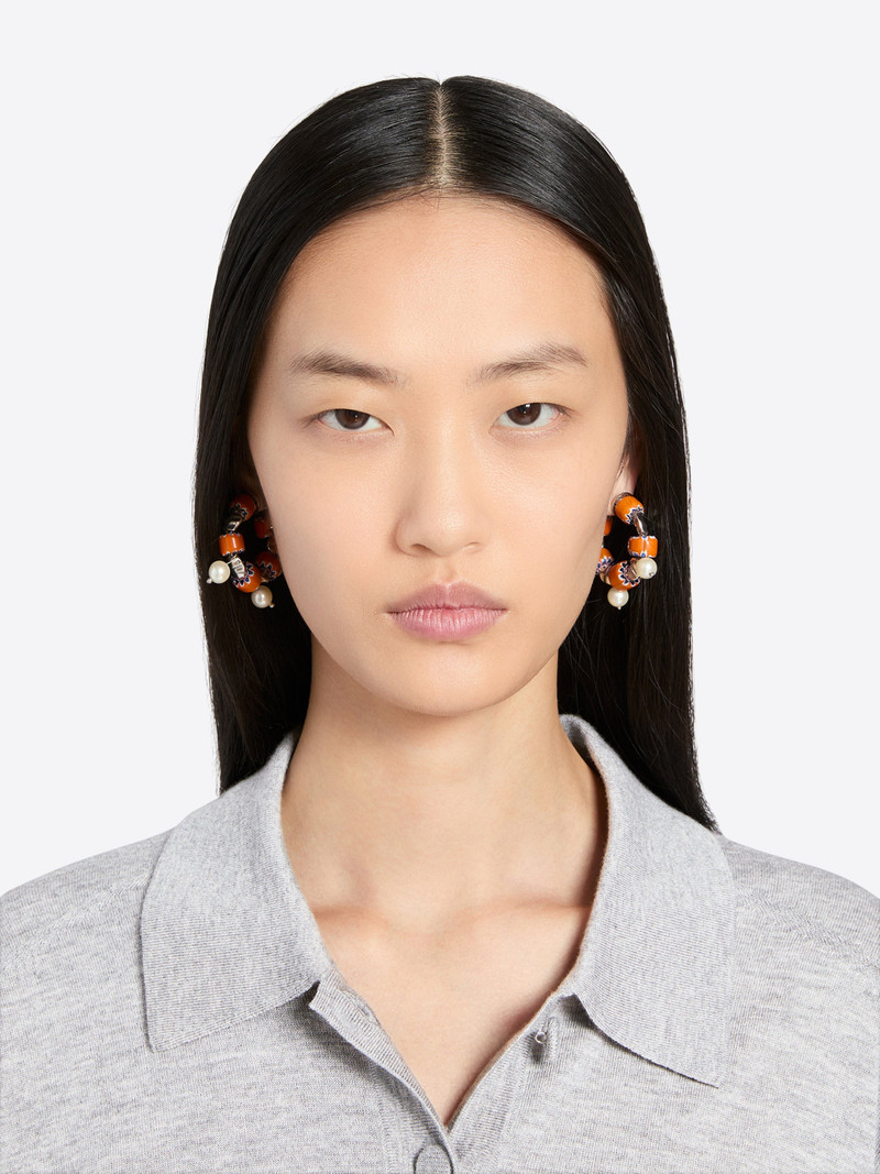BEADED HOOP EARRINGS 3