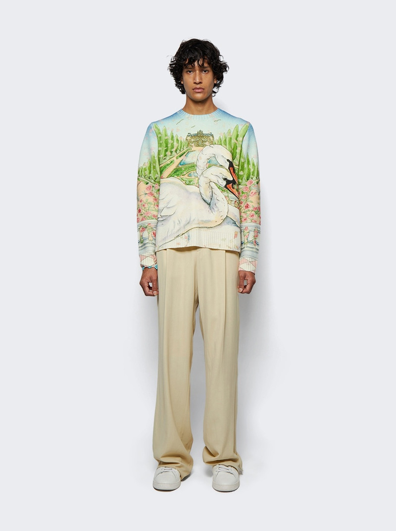 CASABLANCA L'amour En Fleur Crew Neck Jumper Multicolor outlook