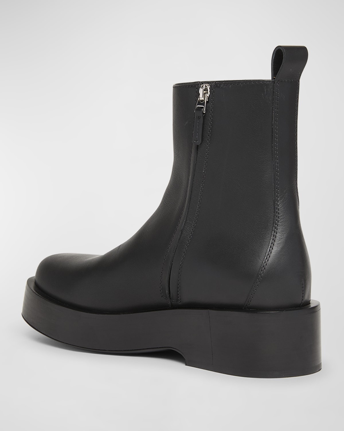 Torino Leather Moto Ankle Boots - 3