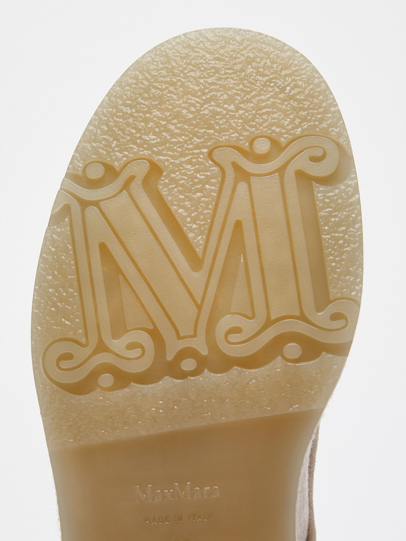 BAKERZIP Cashmere combat boots 5