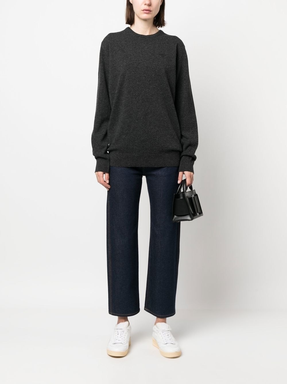 crew neck wool jumper - 2