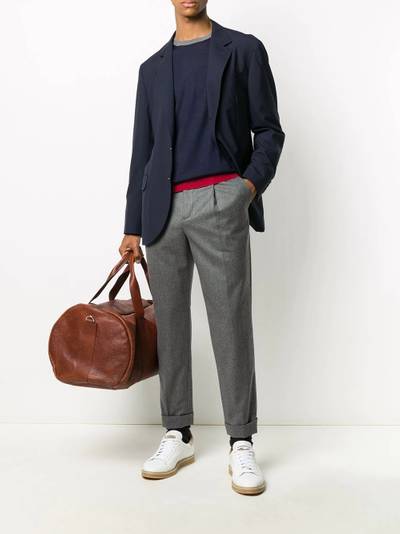 Brunello Cucinelli cropped straight leg trousers outlook