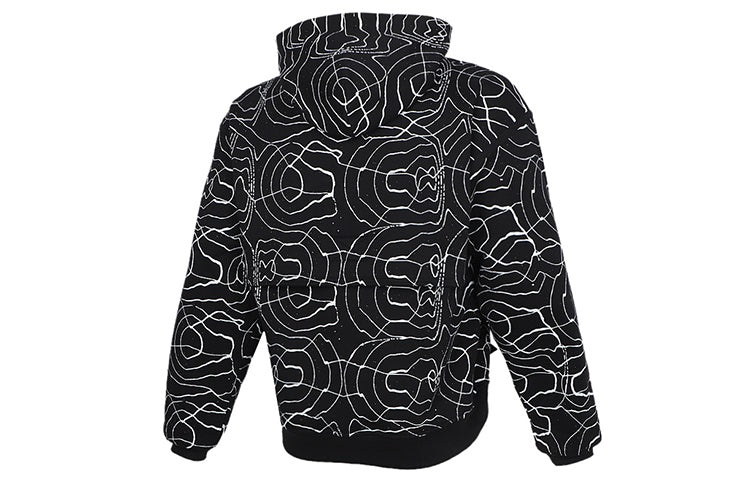 Men's Converse Athleisure Casual Sports Splash Ink Printing Hooded Fleece Lined Pullover Full Print  - 2