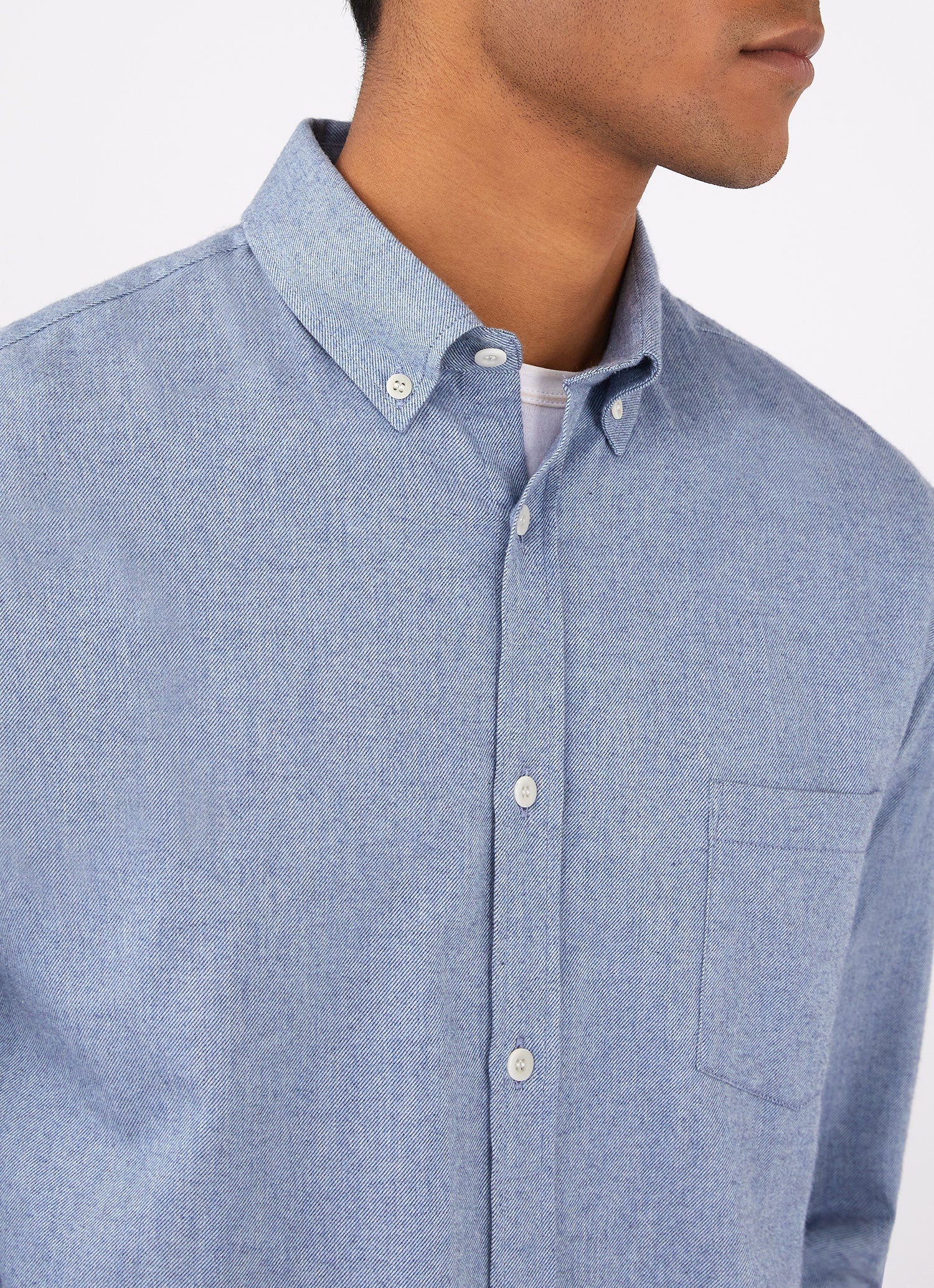 Brushed Cotton Flannel Shirt - 5