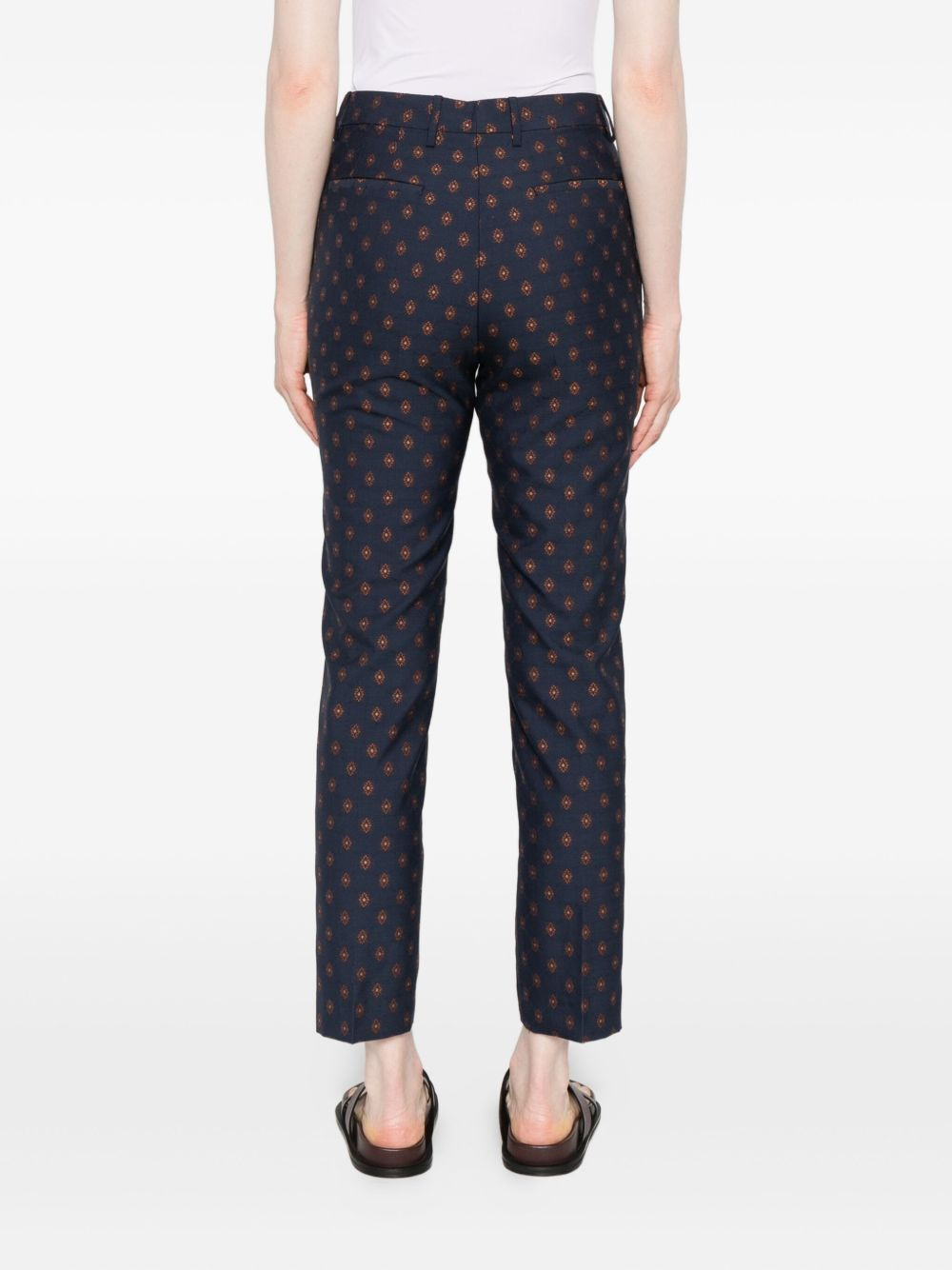 geometric-print trousers - 4