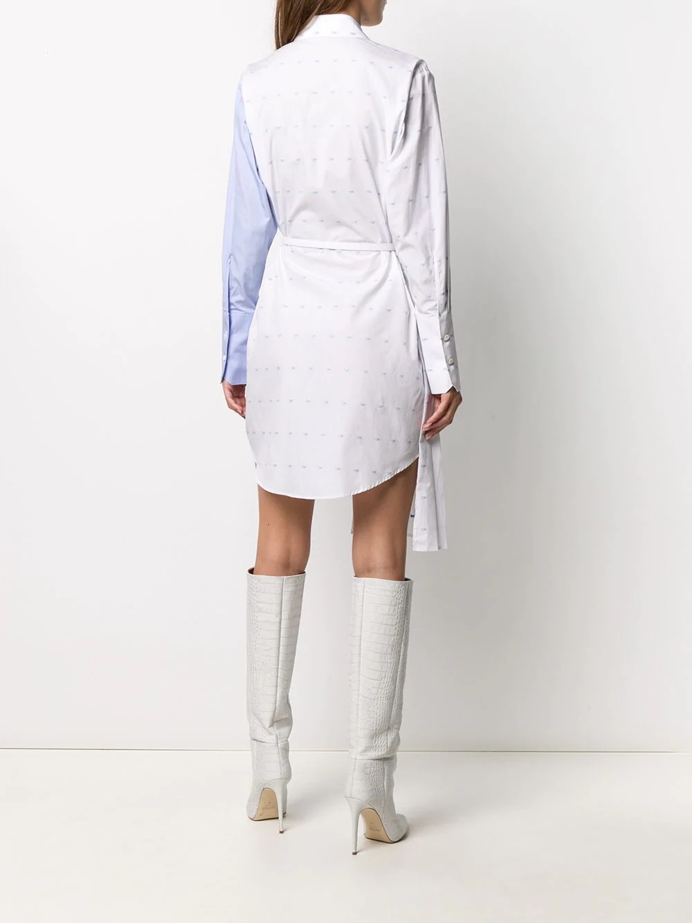 pleated shirt dress - 4