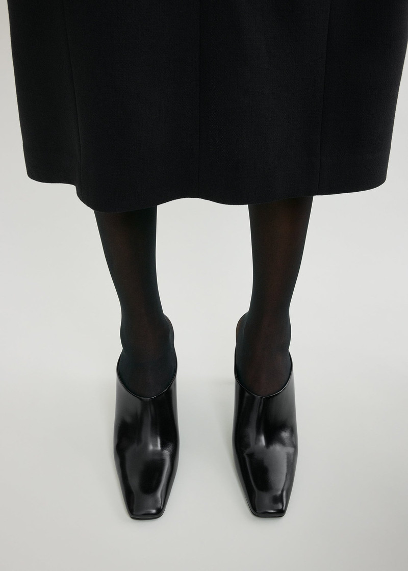 TOTEME Bar leather mules black outlook