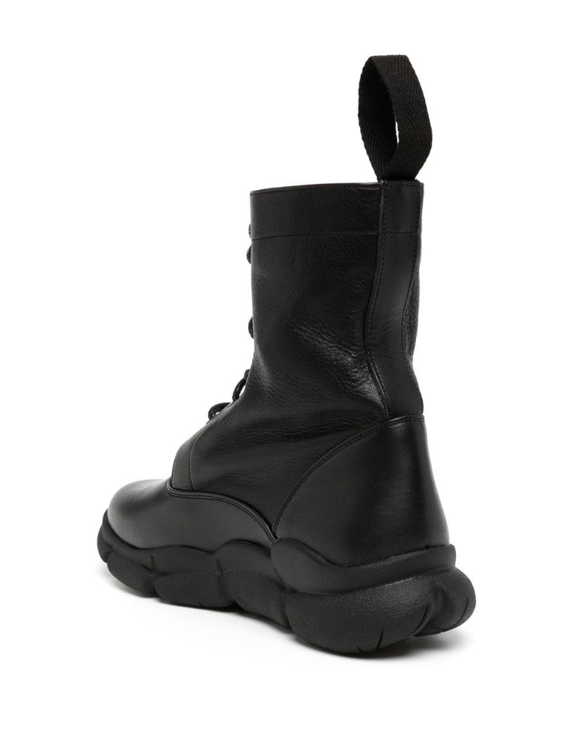 lace-up combat boots - 6