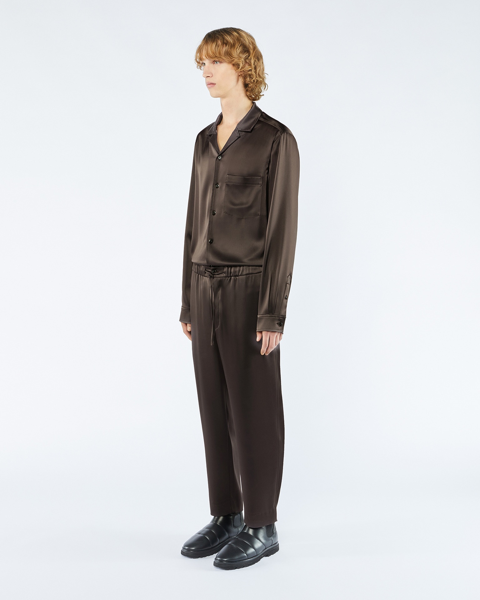 JAIN - ANEW Satin pants - Espresso - 4