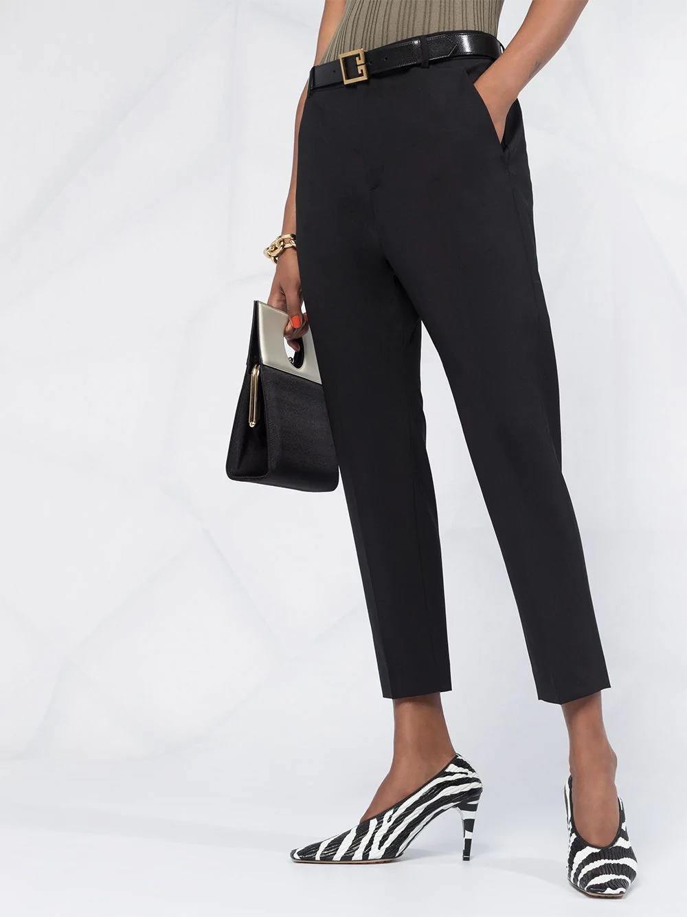 cropped tailored trousers - 3