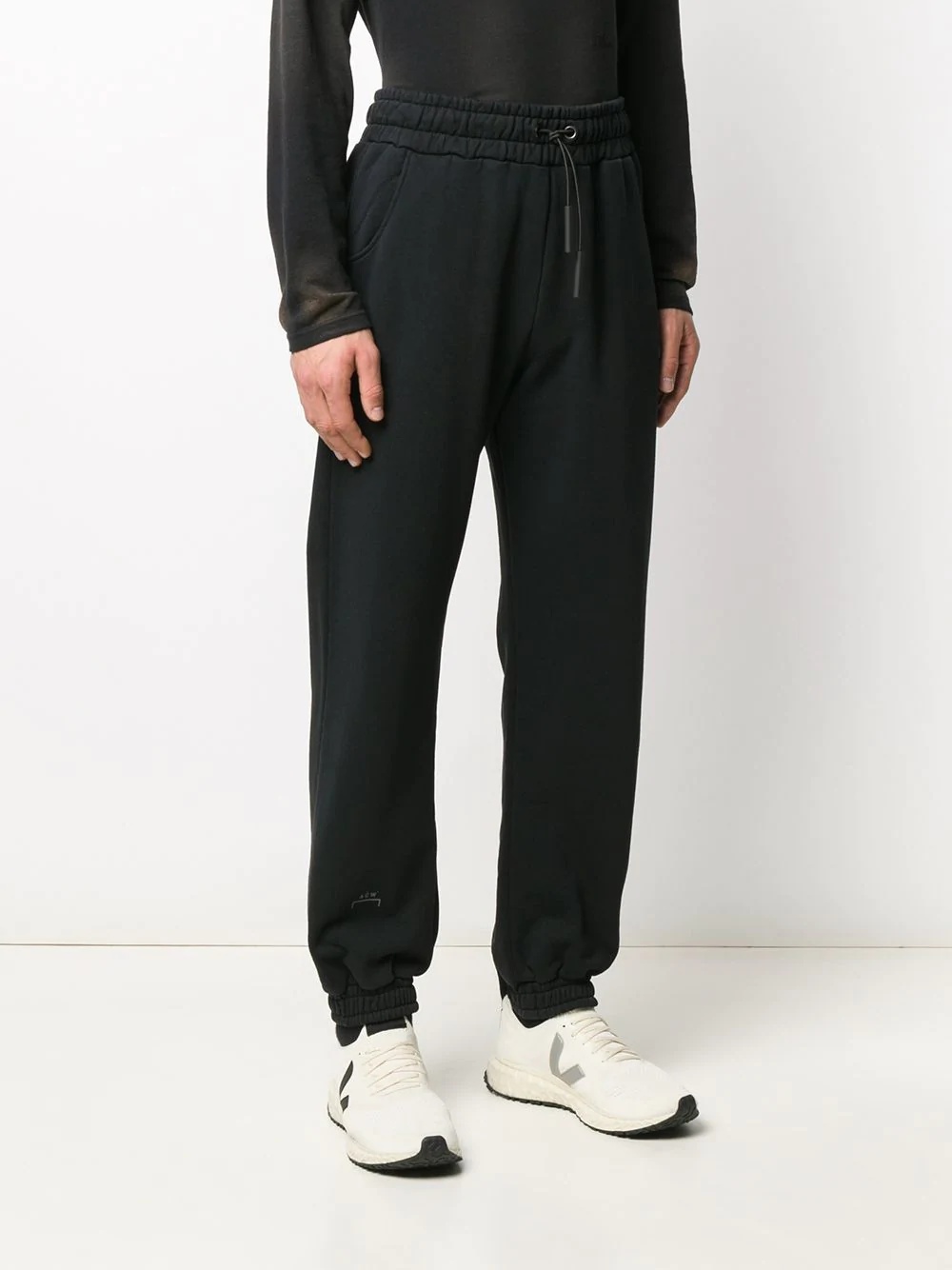 drawstring waist track pants  - 3