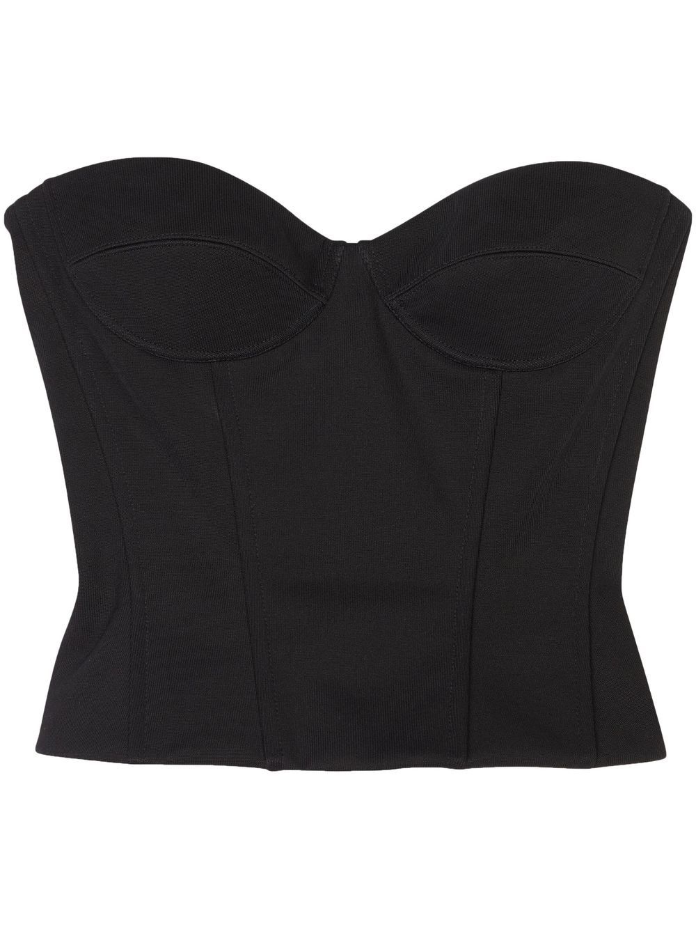 strapless bustier top - 1