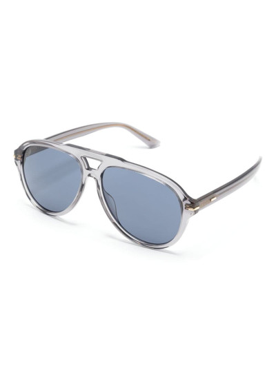 GUCCI logo-print oversize-frame sunglasses outlook