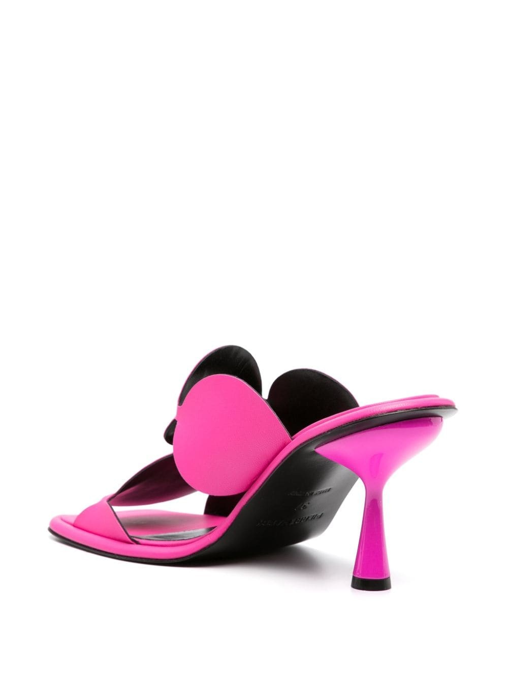 Lava Bulles 85mm laser-cut leather mules - 3