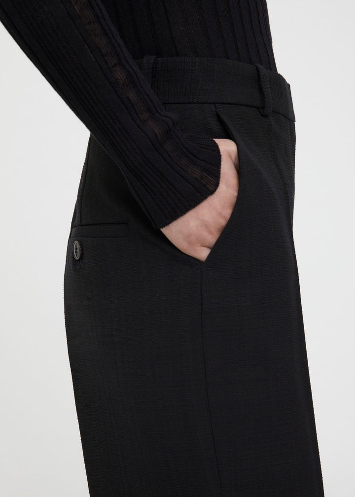 Tapered suit trousers black - 5