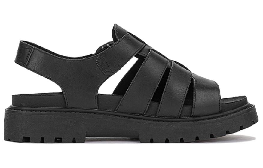 (WMNS) Timberland Clairemont Way Fisherman Sandals 'Black Nubuck' A635VW - 2