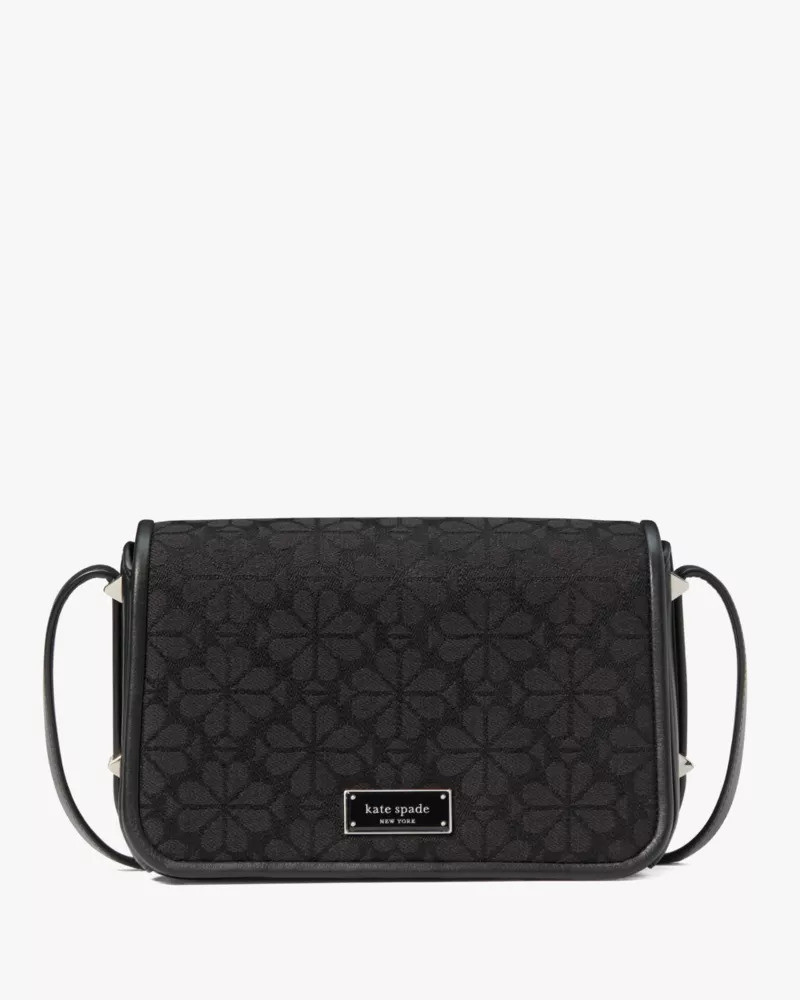 Liv Spade Flower Jacquard Crossbody Bag 1
