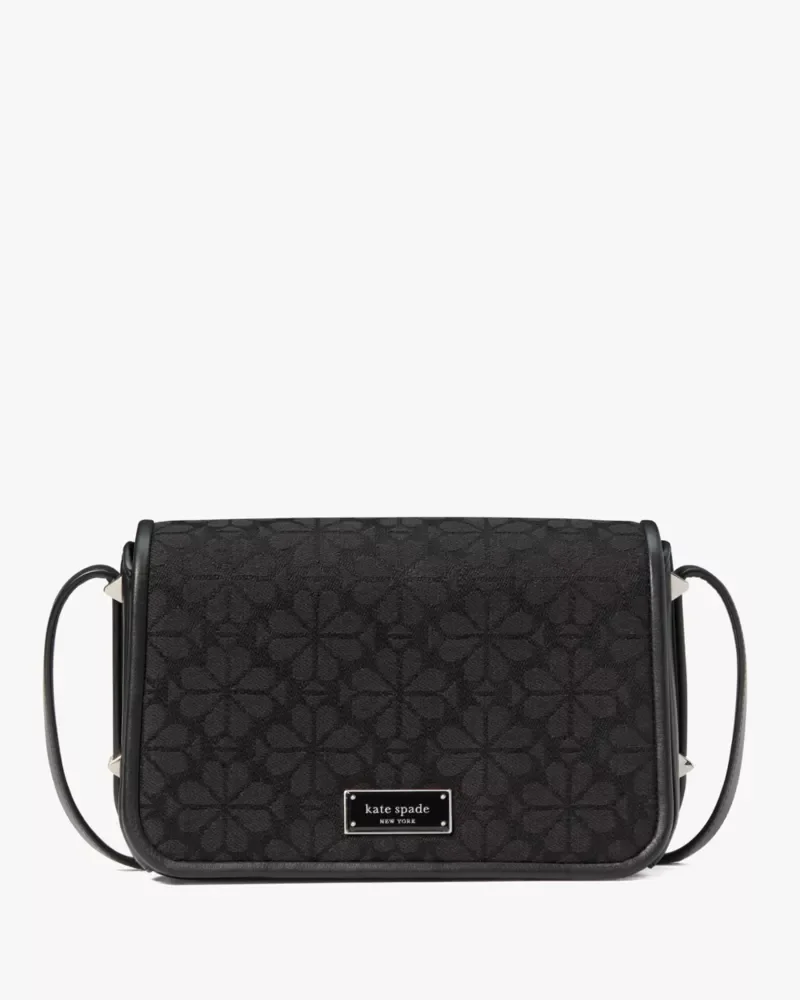 Liv Spade Flower Jacquard Crossbody Bag - 1