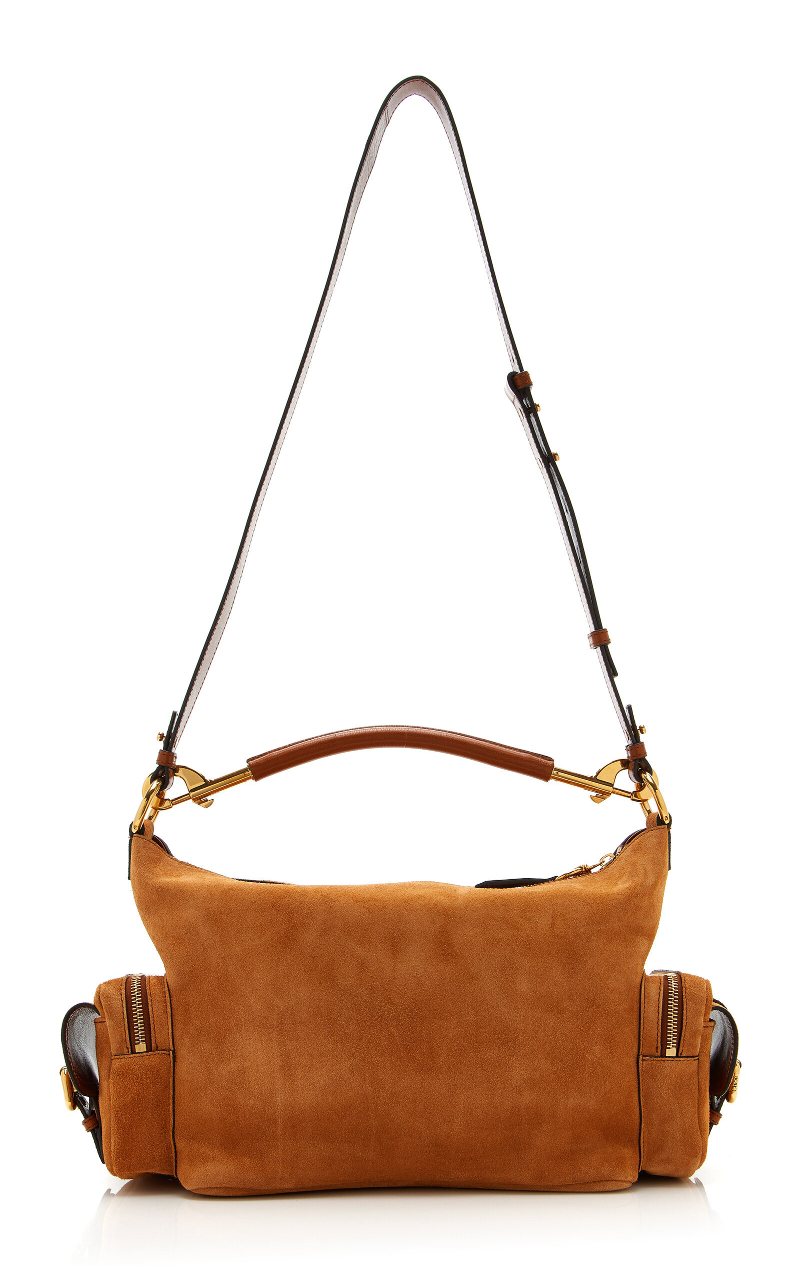 Camera Suede Shoulder Bag brown - 4